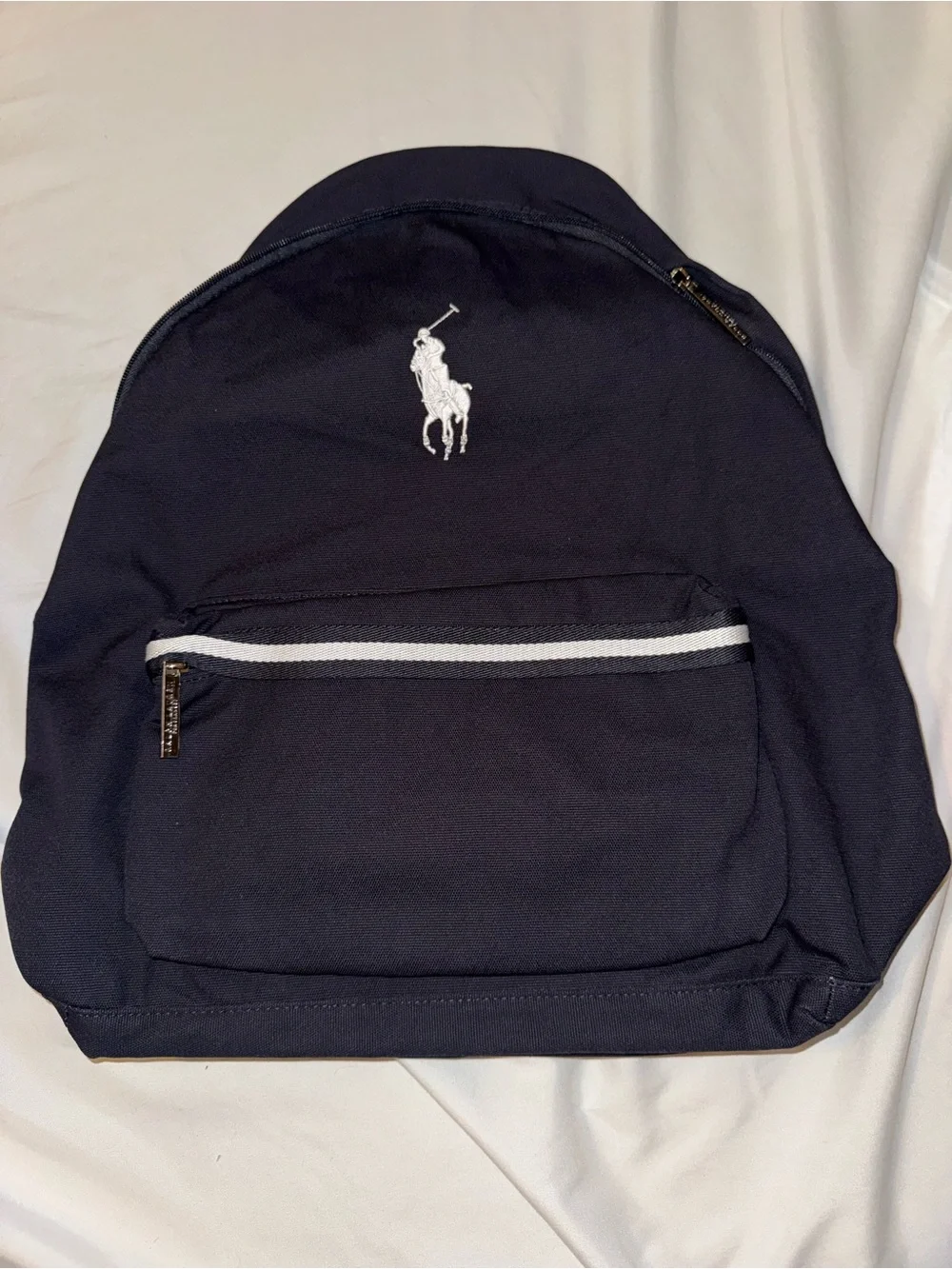 Polo by Ralph Lauren Navy Backpack with White Logo